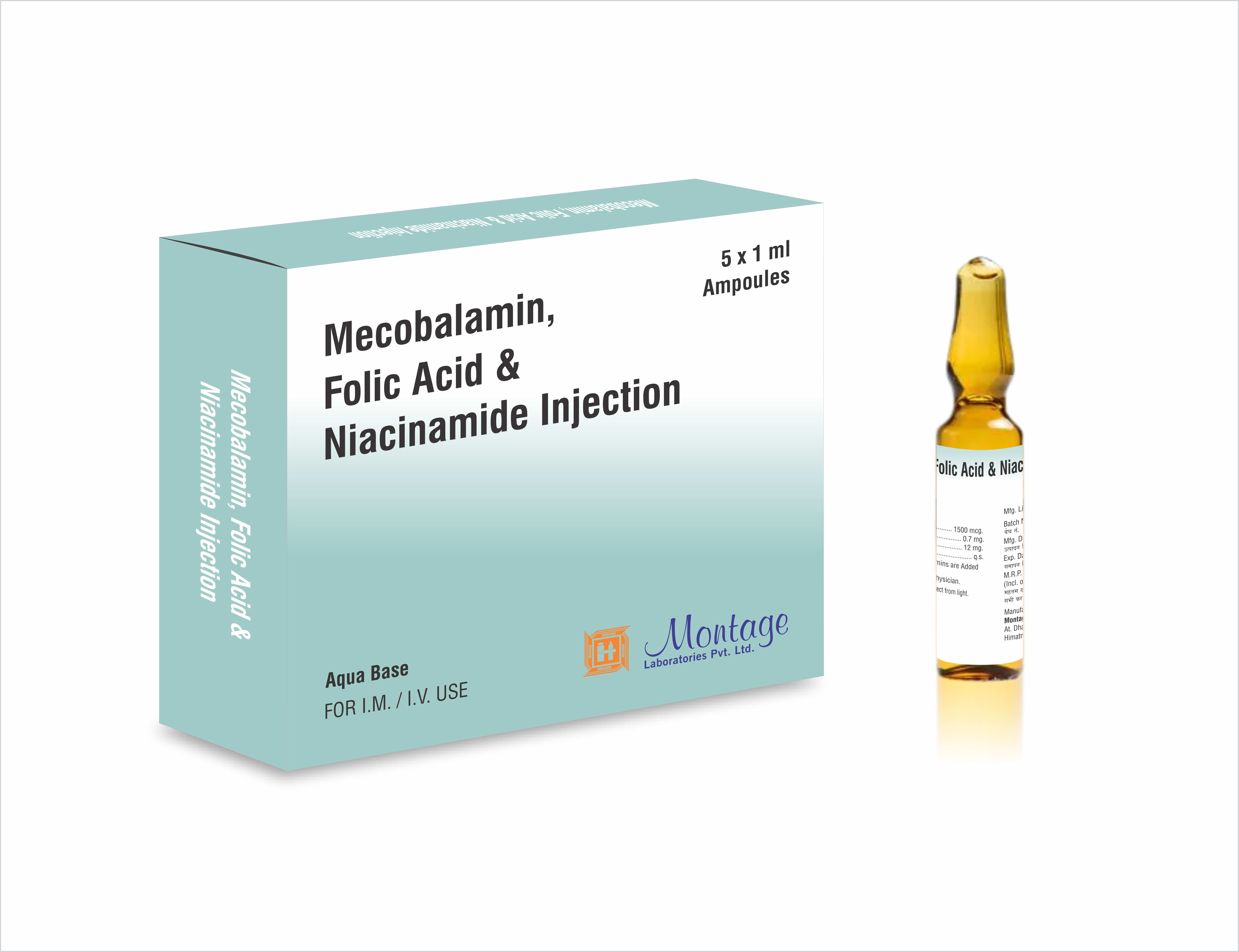 Methylcobalamin, Folic Acid, Niacinamide Injection